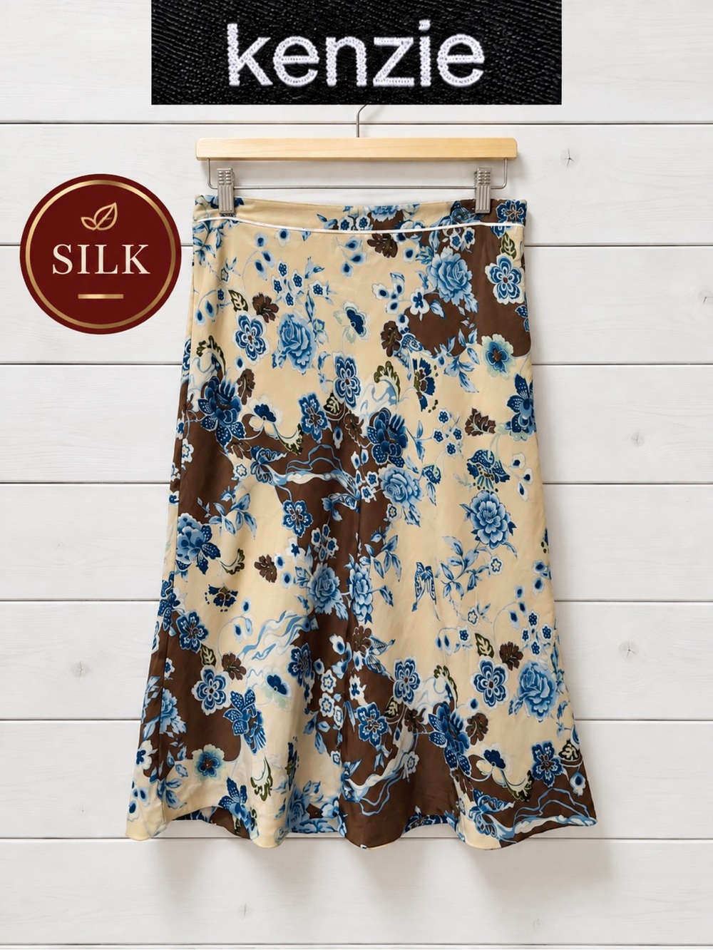 Kenzie Y2K Floral Midi Skirt – Size 8